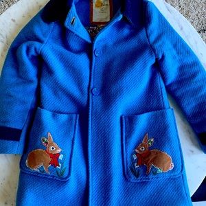 Embroidered Wool Coat